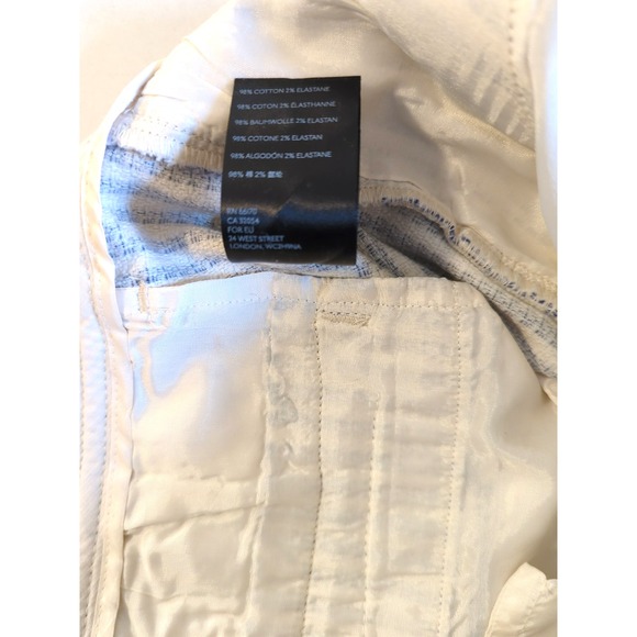 New Anthropologie The Essential Slim Pants 10 Blue Motif Stripe Easy Chic Appeal - Picture 9 of 11